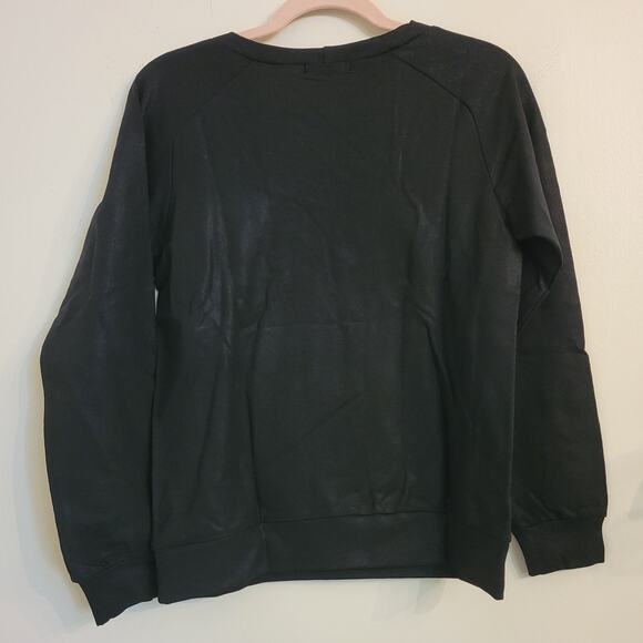 NWT Revolve Krisa Gold And Black Faux Shearling Pullover Sweater S - Picture 3 of 4